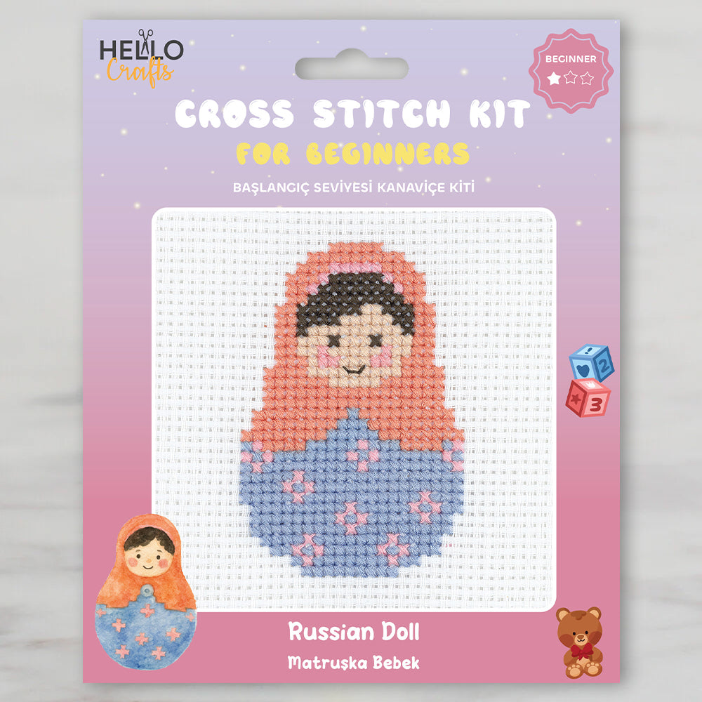 Hello Crafts Kanaviçe Kiti Matruşka Bebek - HC560